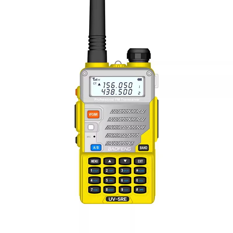 Baofeng UV-5RE radio portabil cu două benzi, domeniu 5–10 km, baterie Li-ion 5000 mAh, rezistent la praf