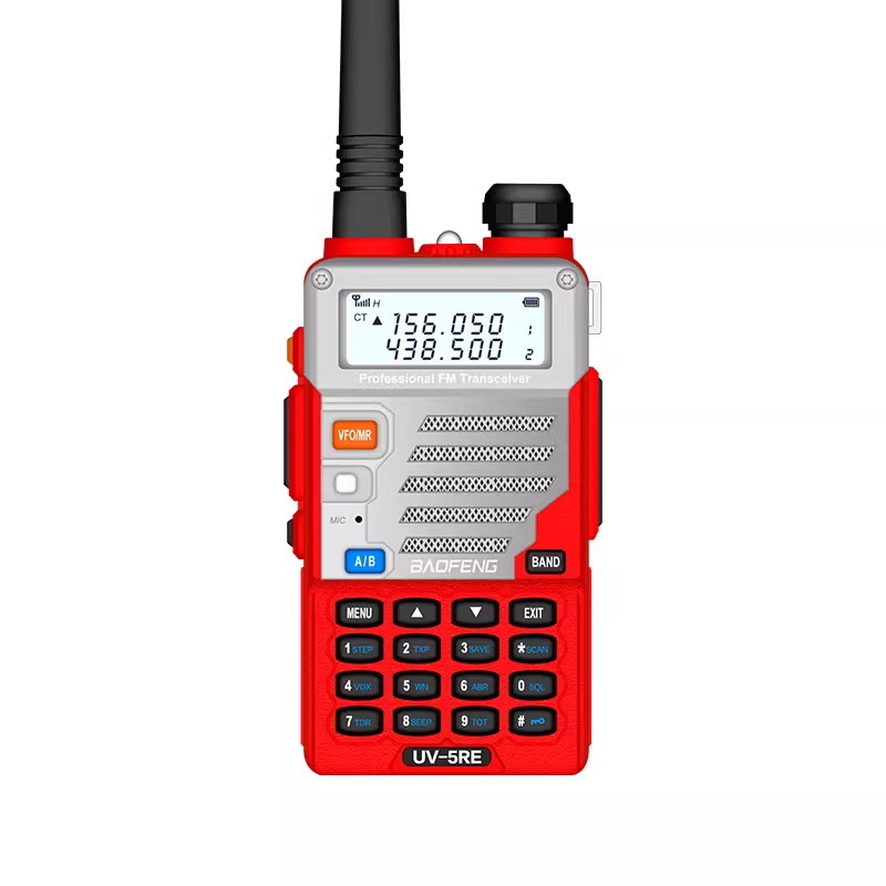 Baofeng UV-5RE radio portabil cu două benzi, domeniu 5–10 km, baterie Li-ion 5000 mAh, rezistent la praf