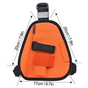 Háromszög alakú walkie-talkie táska keresztpánttal, univerzálisan kompatibilis, vízálló, 3–5 km hatótávolság