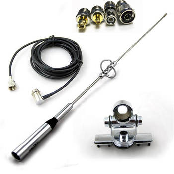 Kodomini комплект антени за автомобилна рация, 7 части: антена, клипс, фидер и адаптер