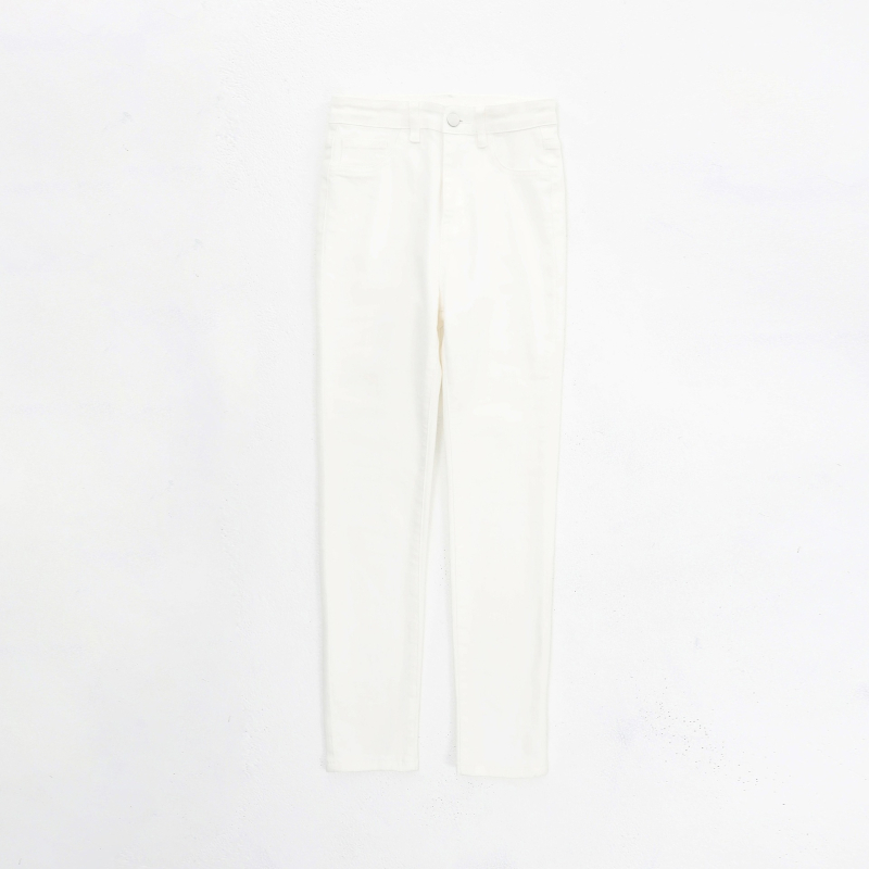 Yichun дънки с тесен силует, дължина 9/10, ниска талия, Зима 2025