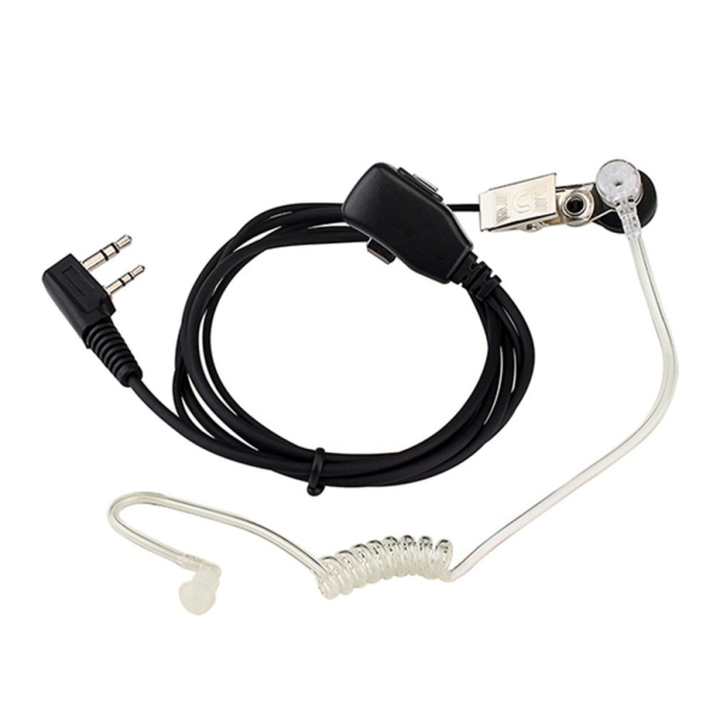 Baofeng UV-5R slušalica za radiostanicu – in-ear dizajn s kukom za uho, bez baterije, otpornost na pad