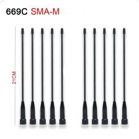 669C SMA-Male antena za radio VX-3R VX-5R 7R Baofeng UV3R TYT — domet 3-5 km