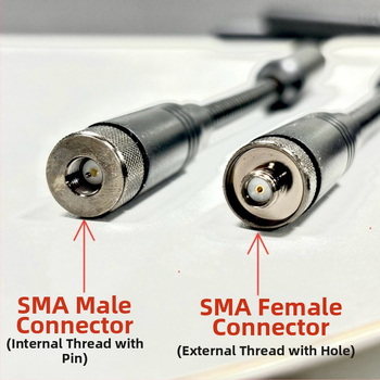 Gooseneck anténa pre ručné rádio s UV úpravou, dvojité ohýbanie, SMA konektor, dosah 3–5 km, proti rušeniu, bez batérie