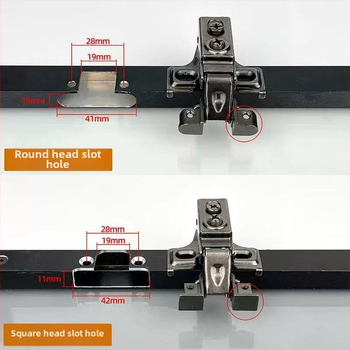 Μεντεσές πόρτας ντουλάπας – σιδερένιος, ηλεκτροχρωμιωμένος, πάχος 1 mm, Lingzhi