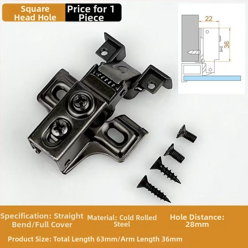 Μεντεσές πόρτας ντουλάπας – σιδερένιος, ηλεκτροχρωμιωμένος, πάχος 1 mm, Lingzhi