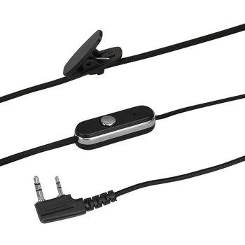 Walkie-Talkie slušni kabel, fino pleten, izdržljiv, duljina 80 cm, 50 Ω impedance, protiv smetnji, bez baterije