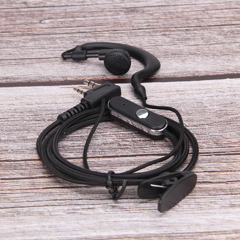 Walkie-Talkie slušni kabel, fino pleten, izdržljiv, duljina 80 cm, 50 Ω impedance, protiv smetnji, bez baterije