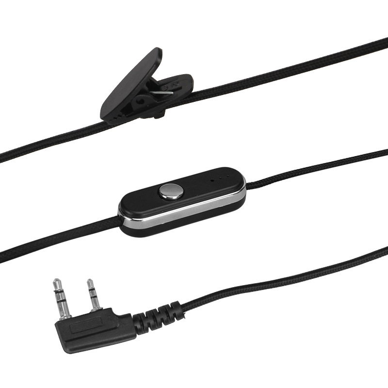 Walkie-Talkie slušni kabel, fino pleten, izdržljiv, duljina 80 cm, 50 Ω impedance, protiv smetnji, bez baterije