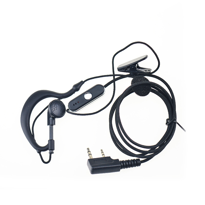 Walkie-Talkie slušni kabel, fino pleten, izdržljiv, duljina 80 cm, 50 Ω impedance, protiv smetnji, bez baterije