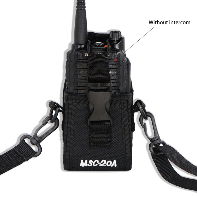 MSC-20A futrola za radio, Baofeng-888s-kompatibilna, podesivi pojasni klip, protuklizna, domet 1,5–3 km