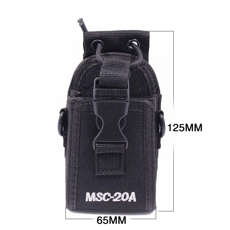 MSC-20A futrola za radio, Baofeng-888s-kompatibilna, podesivi pojasni klip, protuklizna, domet 1,5–3 km