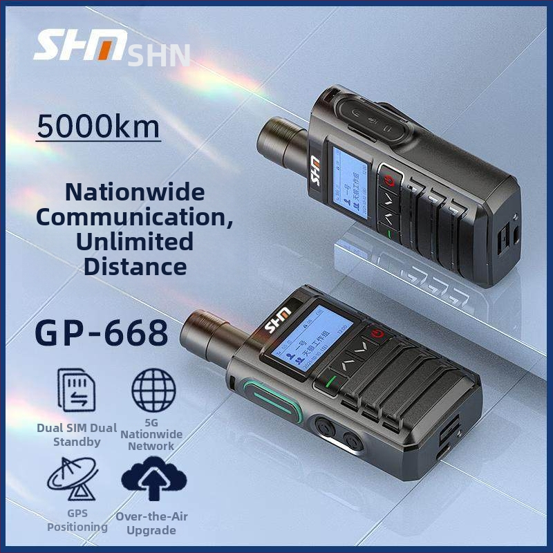 GP668 ručné rádio, 4G sieť, dosah nad 50 km, 16 kanálov, 4800 mAh batéria