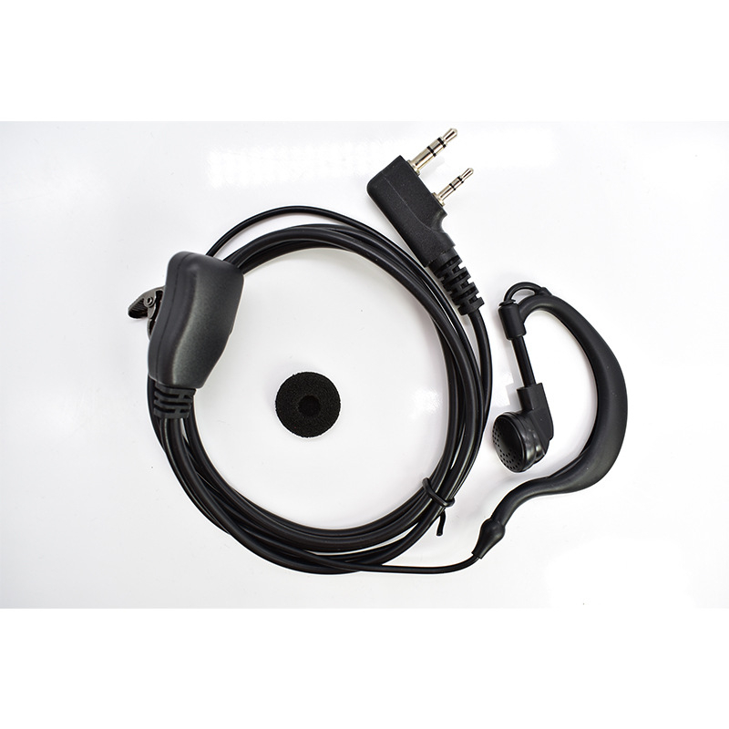 Slušalica za walkie-talkie, model K head, domet <1,5 km, kabel 1,1 m, ušni držač s protukliznim dizajnom