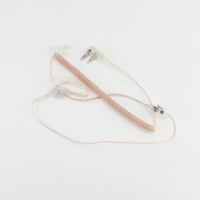 Baofeng prozirni zakrivljeni headset za radio, universalna kompatibilnost, kabel 130 cm
