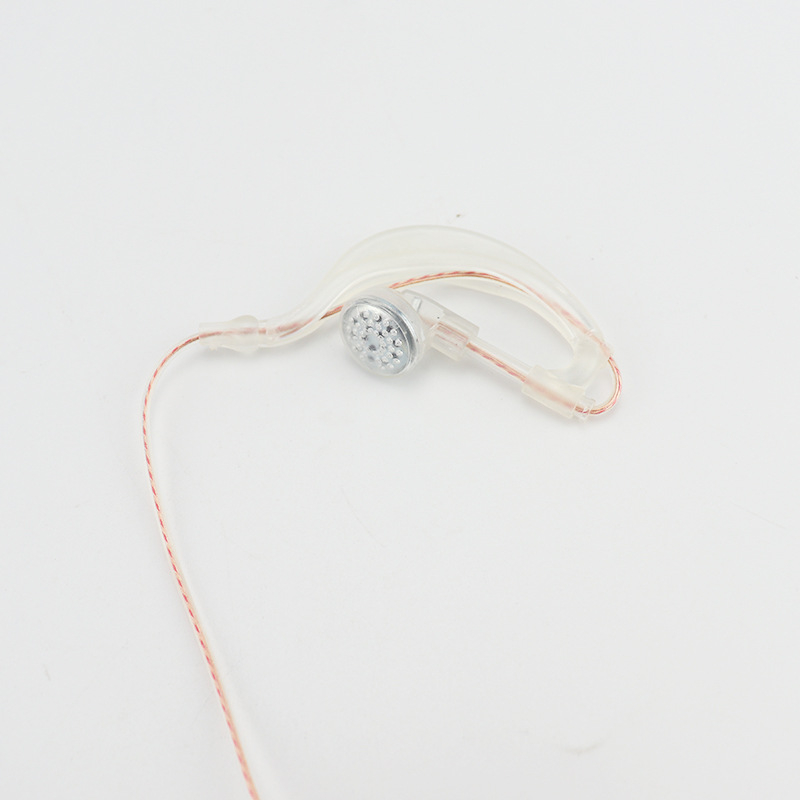 Baofeng prozirni zakrivljeni headset za radio, universalna kompatibilnost, kabel 130 cm