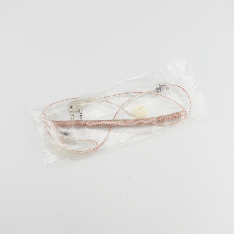 Baofeng prozirni zakrivljeni headset za radio, universalna kompatibilnost, kabel 130 cm