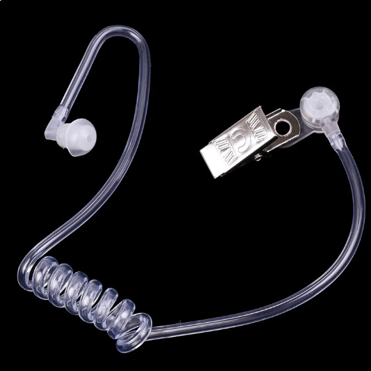 Skrytá akustická trubica s EarBud pre Moto Ken BAOFENG — Bez batérie, proti pádu, dosah až 1,5 km