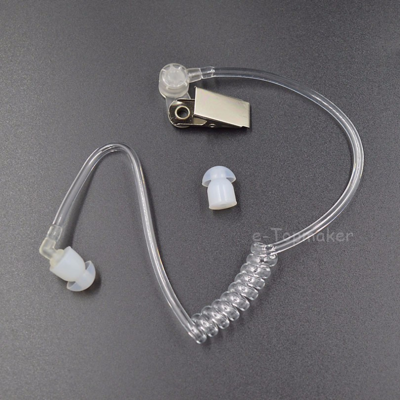 Skrytá akustická trubica s EarBud pre Moto Ken BAOFENG — Bez batérie, proti pádu, dosah až 1,5 km