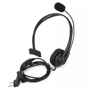 Slušalica za walkie-talkie, jednostrana, otporna na prašinu, domet 1,5–3 km, kabel 130 cm, model 9009, kompatibilno s TK Universal
