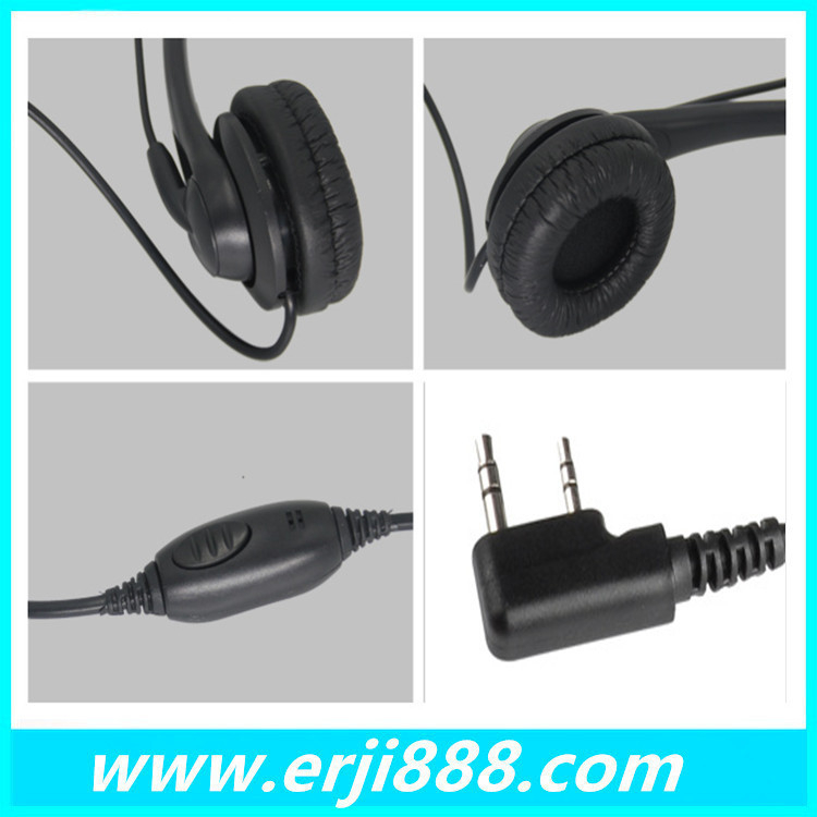 Slušalica za walkie-talkie, jednostrana, otporna na prašinu, domet 1,5–3 km, kabel 130 cm, model 9009, kompatibilno s TK Universal