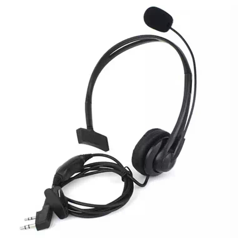 Slušalica za walkie-talkie, jednostrana, otporna na prašinu, domet 1,5–3 km, kabel 130 cm, model 9009, kompatibilno s TK Universal