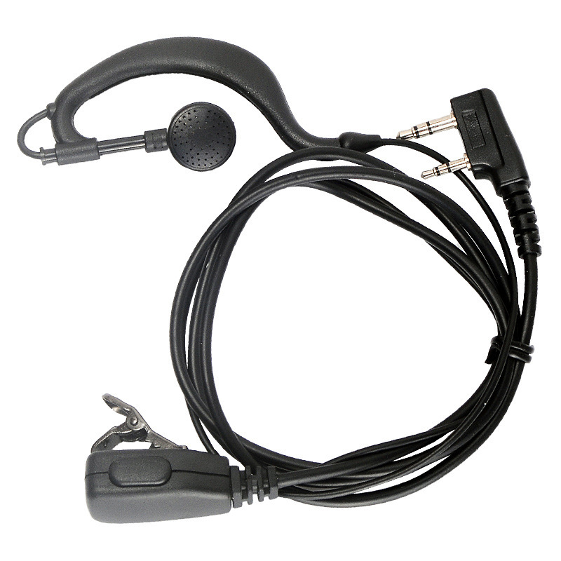 Walkie-Talkie headset Guotong, in-ear design with thick cable; εύρος 1.5–3 χλμ; χωρίς μπαταρία; δεν χρειάζεται δίκτυο; αδιάβροχο