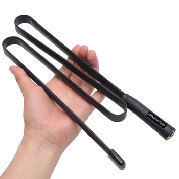 Baofeng skladacia anténa pre ručné rádio — frekvenčný rozsah 136–174/400–520 MHz, dosah 1,5–3 km, bez batérií, proti rušeniu