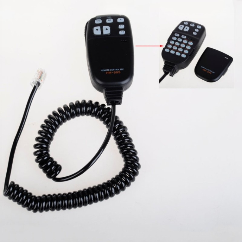 HM-98S mikrofon za ICOM IC2100H/IC-2200H/IC-2800H s tipkama; model 98S; domet 10–50 km; bez baterije; otporan na prašinu
