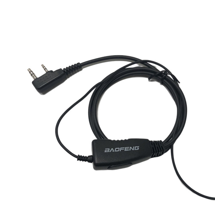 Walkie-Talkie slušalica s PU mekim držačem za uho, protiv smetnji, raspon 5–10 km, RF izlazna snaga 3 W, impedancija 5 Ω