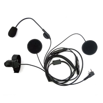 Slušalica za kacigu za Walkie-Talkie s PTT mikrofonom, model With Stick, teoretski domet 1,5–3 km, bez baterije, otporna na padove