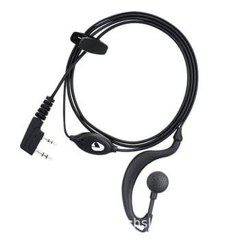 Slušalica za radijsku komunikaciju, na uho, Hands-Free dizajn, domet 1.5–3 km, impedancija 32 Ω, kabel 1.25 m