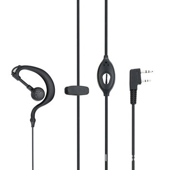 Slušalica za radijsku komunikaciju, na uho, Hands-Free dizajn, domet 1.5–3 km, impedancija 32 Ω, kabel 1.25 m