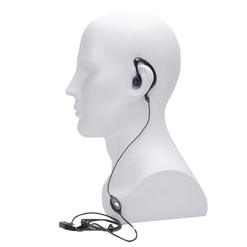 Slušalica za radijsku komunikaciju, na uho, Hands-Free dizajn, domet 1.5–3 km, impedancija 32 Ω, kabel 1.25 m