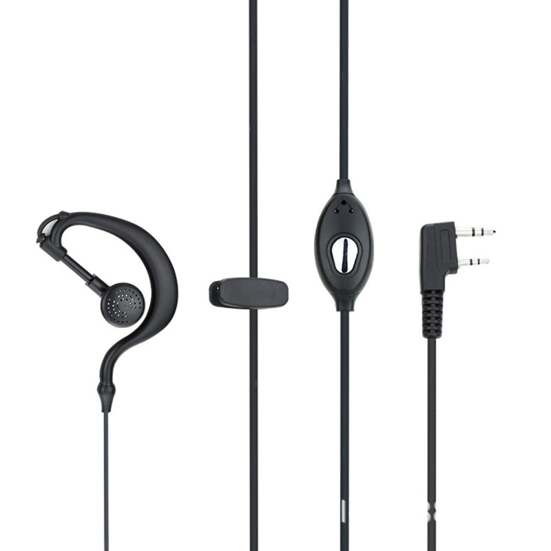 Slušalica za radijsku komunikaciju, na uho, Hands-Free dizajn, domet 1.5–3 km, impedancija 32 Ω, kabel 1.25 m