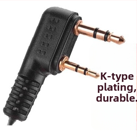 Walkie-Talkie headset s káblom K, in-ear slúchadlá, vodotesné, dosah 1,5–3 km, bez batérie