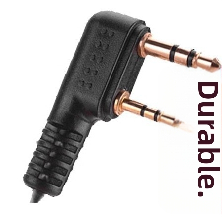 Walkie-Talkie headset s káblom K, in-ear slúchadlá, vodotesné, dosah 1,5–3 km, bez batérie