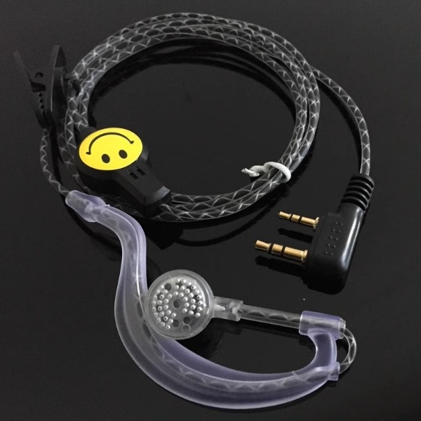 Walkie-Talkie headset s K-kablom, in-ear slušalice, vodootporne, domet 1,5–3 km, bez baterije