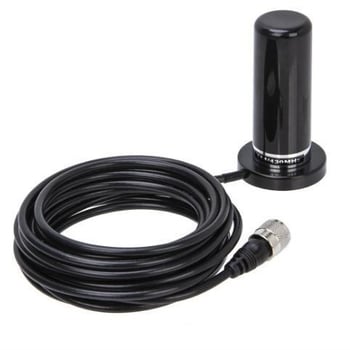 PL259 antena za UHF/VHF, dvobandna antena s usisnom nosačem i PL259 konektorom, domet 10–50 km