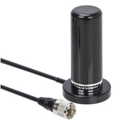 PL259 antena za UHF/VHF, dvobandna antena s usisnom nosačem i PL259 konektorom, domet 10–50 km