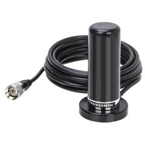 PL259 antena za UHF/VHF, dvobandna antena s usisnom nosačem i PL259 konektorom, domet 10–50 km