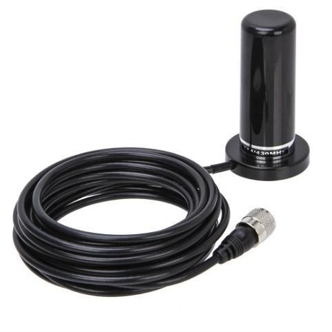 PL259 antena za UHF/VHF, dvobandna antena s usisnom nosačem i PL259 konektorom, domet 10–50 km