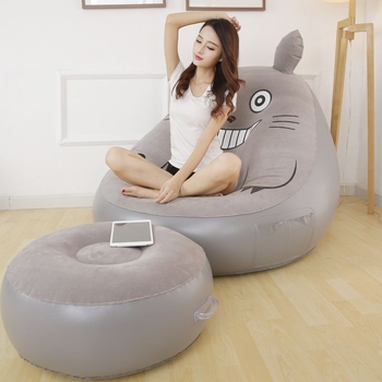 Надуваем диван за един човек, за домашна употреба, американски стил.