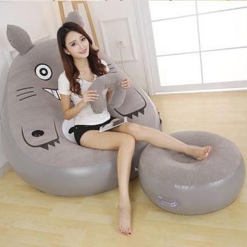 Надуваем диван за един човек, за домашна употреба, американски стил.