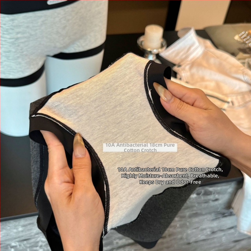 Γυναικείες βαμβακερές μποξέρ εσώρουχα με αντιβακτηριακές ιδιότητες και διαπνοή, μέση μεσαίου ύψους, μήκος 18 εκ.
