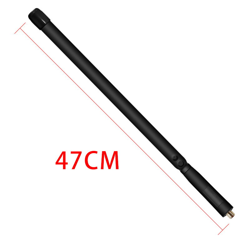 Antena za walkie-talkie CS Folding Tactical Ruler, SMA samica, 136–520 MHz, domet 3–5 km