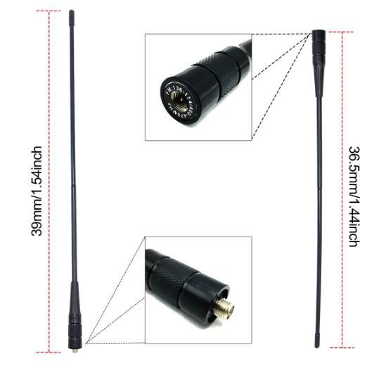 SMA-Male antena za VX-3R, VX-5R, RT3S, UV-3R i TYT — 5 W, teoretski domet 5–10 km, bez baterije