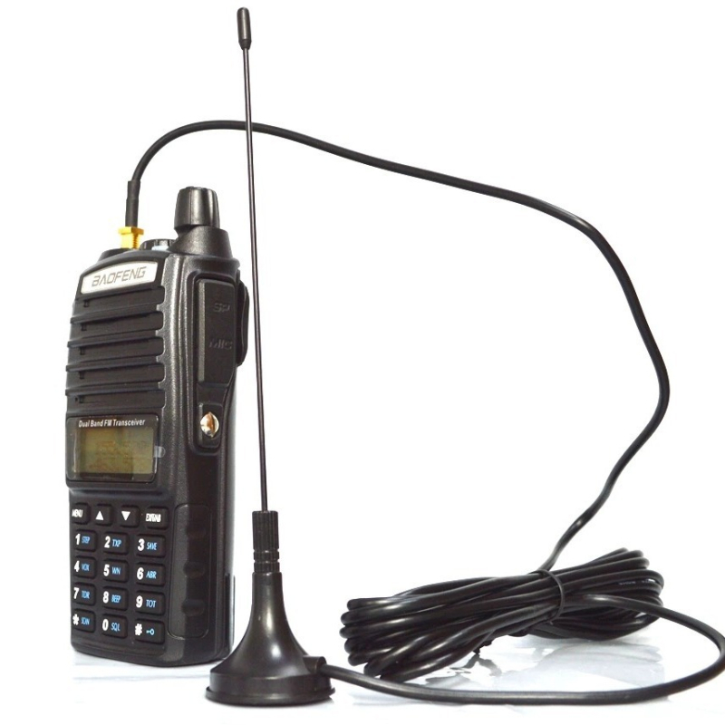 Automobilska antena – mini, prijenosna, visokog ziska, UV-10R kompatibilna (raspon frekvencija 5–10 km, teoretski domet 5–10 km, bez baterije)