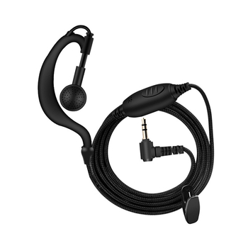 Baofeng Walkie-Talkie K-Head slúchadlo s pleteným káblom 5R, dosah 1,5–3 km, univerzálne, do uší, vodotesné, bez batérie