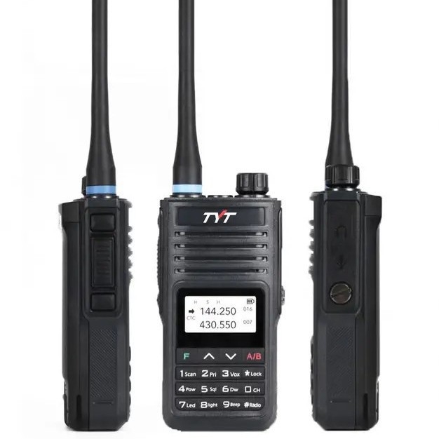 Walkie-Talkie IP68 vodootporan, USB-C priključak, dvoband, 199 kanala, doseg 5–10 km